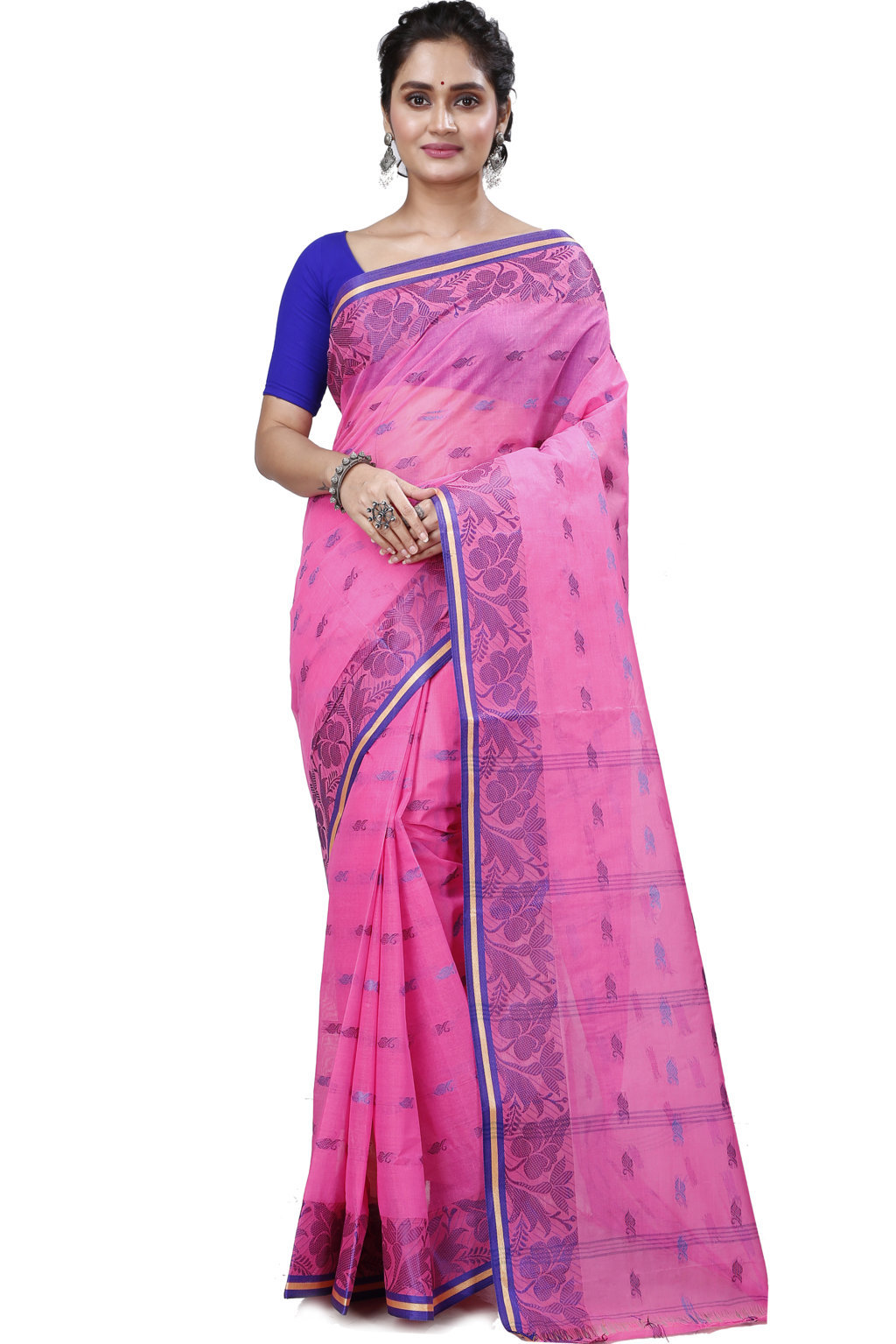 Pink Pure Cotton Rothika Tant Saree (965)